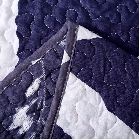 Trapunta estiva trapuntata trapuntata trapuntata con ricamo in fibra di poliestere stampata Geometri