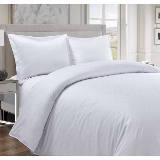 Copripiumino con pieghe pizzicate Set di biancheria da letto dal design trapuntato Copripiumino in morbido poliestere con cerniera